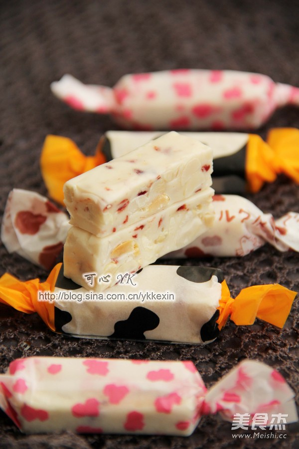 Cranberry Peanut Nougat recipe