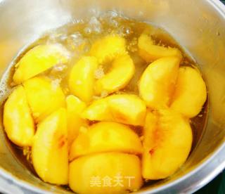 Canned Yellow Peach with Rock Sugar recipe