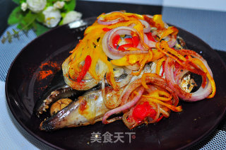 Grilled Salmon Head recipe