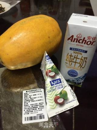 Papaya Coconut Milk Milk Jelly recipe