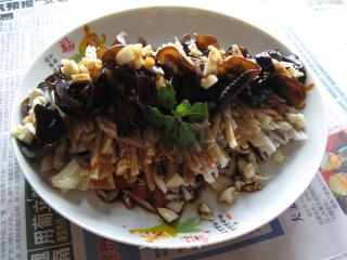 Sha Ge Fungus with Cold Sauce recipe