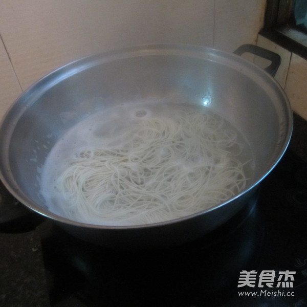 Salted Radish and Egg Noodles recipe