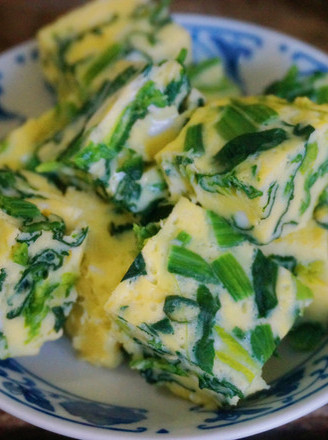 Steamed Egg with Spinach