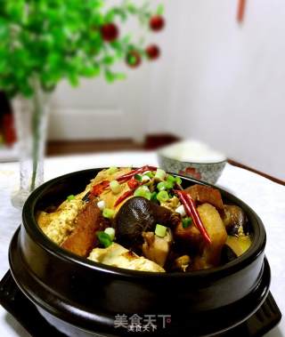 Stewed Tofu with Mushroom recipe