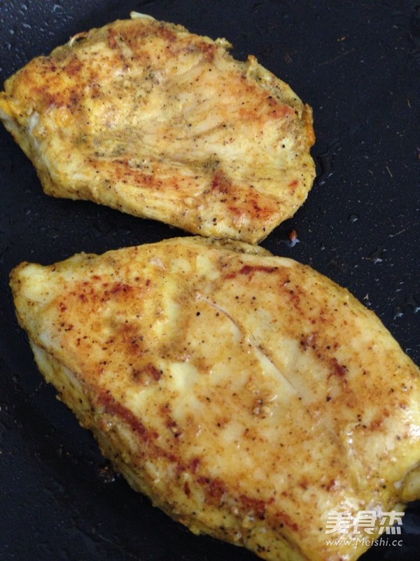 Fried Chicken Breast with Black Pepper recipe