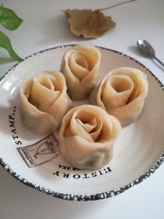 Rose Steamed Dumplings, Delicious and Simple, Shaped Like Flowers, Just Serve