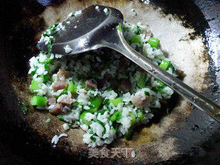 Fried Rice with Sausage and Vegetable Core recipe