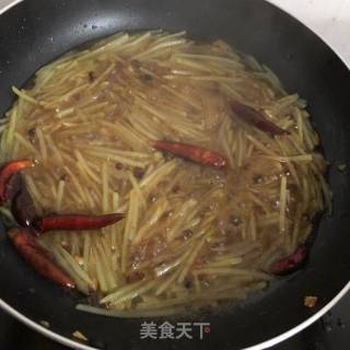 Hot and Sour Potato Shreds recipe