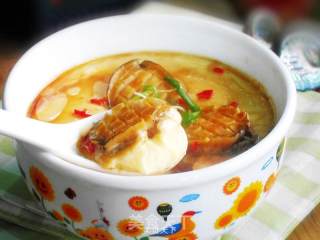 Steamed Egg with Baby Abalone recipe
