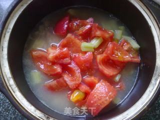 Potato Tomato Cheese Soup recipe