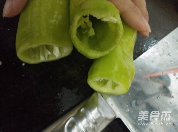 Green Pepper Stuffed Meat recipe