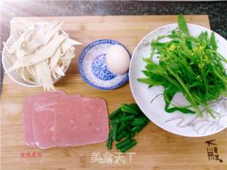 Fried Noodles with Choy Sum and Egg recipe