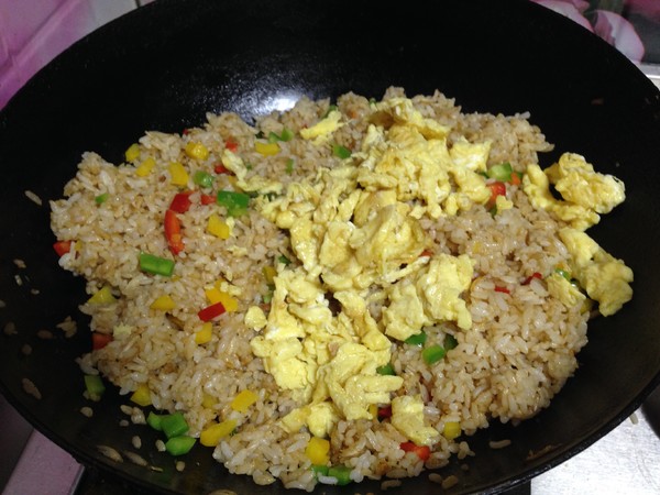 Fried Rice with Shrimp and Preserved Egg recipe