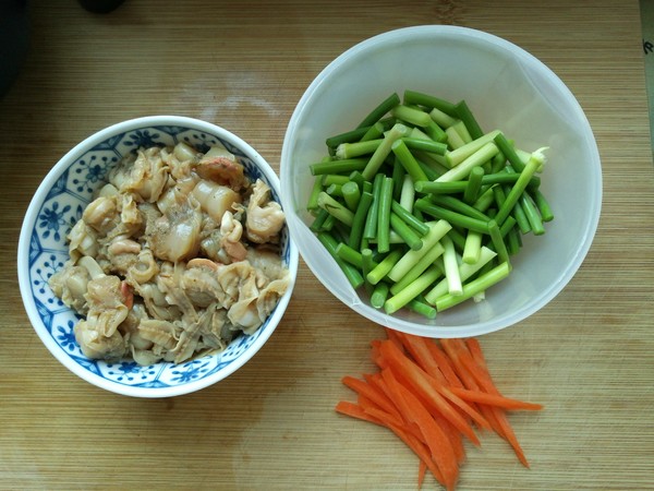 Stir-fried Scallop Meat with Garlic Moss recipe