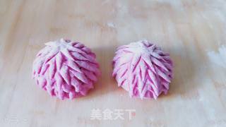 Red Pitaya Steamed Buns recipe