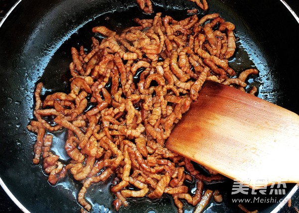 Stir-fried Shredded Pork with Garlic Moss recipe