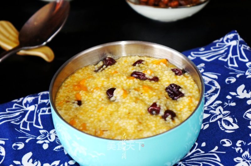 Red Dates Pumpkin Millet Porridge recipe