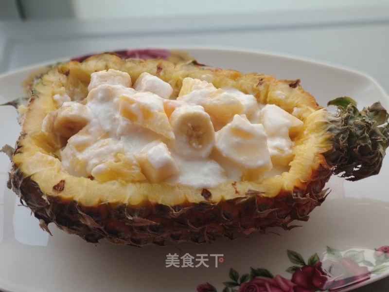 Pineapple Boat Fruit Salad recipe