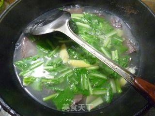 Goose Blood Soup with Fresh Vegetables recipe