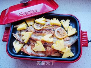 Grilled Sea Bass with Pineapple recipe