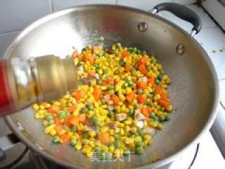 Corn Fried Three-color recipe