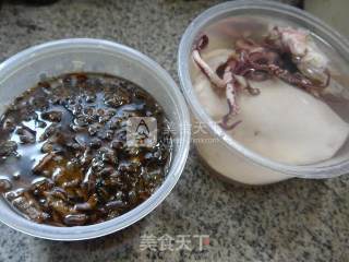 Grilled Cuttlefish with Bamboo Shoots and Dried Vegetables recipe