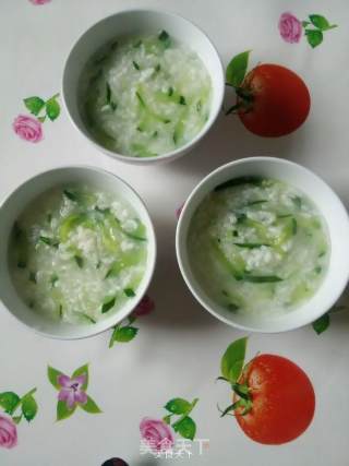 Pearl Stewed Jade ~ Rice Porridge and Cucumber Porridge recipe