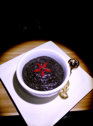 Homemade Instant Black Bean and Black Sesame Paste