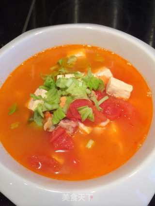 Tomato Seafood Tofu Soup recipe