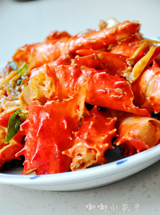 Spicy Fried King Crab recipe