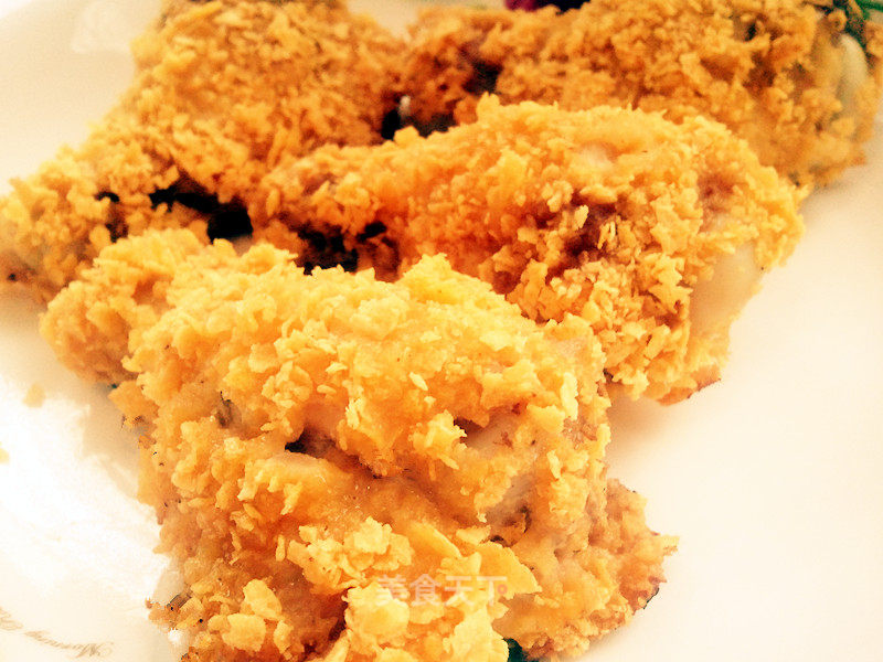 Oil-free Crispy Chicken Drumsticks/homemade Healthy Kfc Fried Chicken