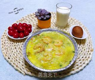 Mashed Potatoes, Shrimp, Vegetables and Cheese recipe