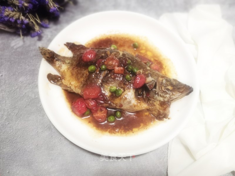 Home Cooking-braised Mandarin Fish in Brown Sauce recipe