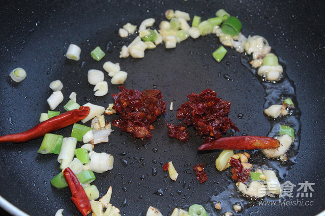 Fried Eggplant with String Beans recipe