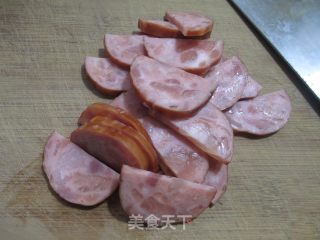 Stir-fried Cabbage with Pork Ham recipe