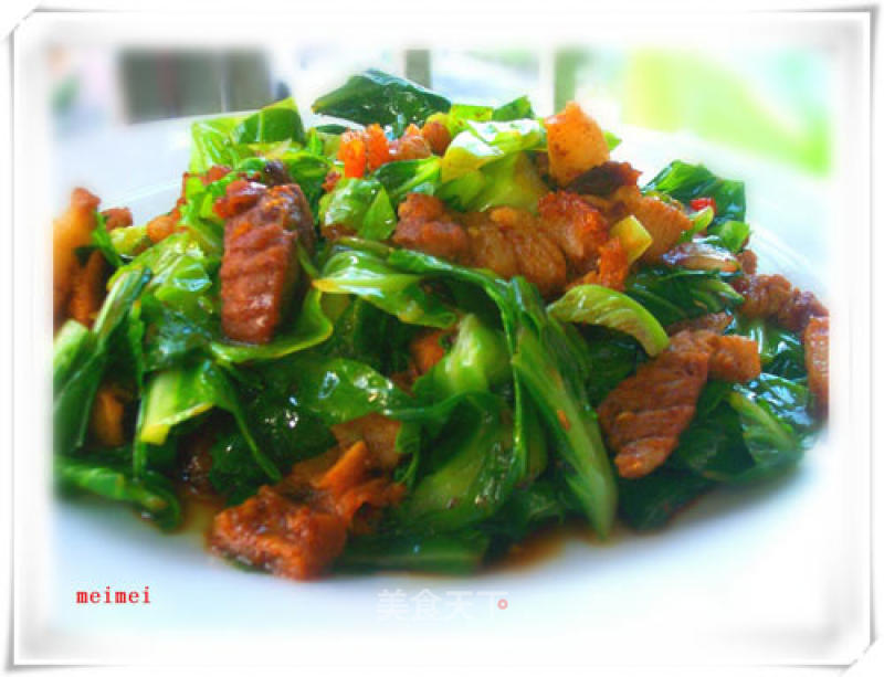 A Simple Meal and Another @@菜旦炒烧肉 recipe