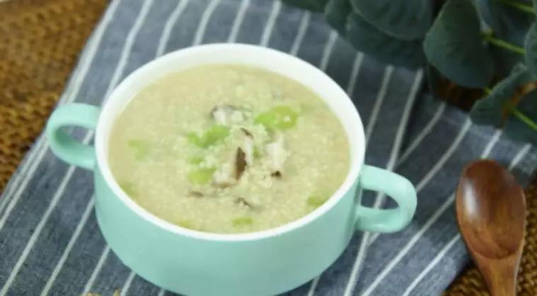 Celery and Mushroom Millet Congee recipe