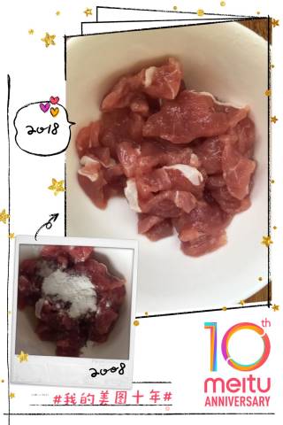 Stir-fried Pork with Pleurotus Eryngii and Lettuce recipe