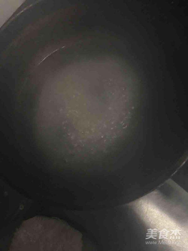 Black Rice Sago Gnocchi with Coconut Juice recipe