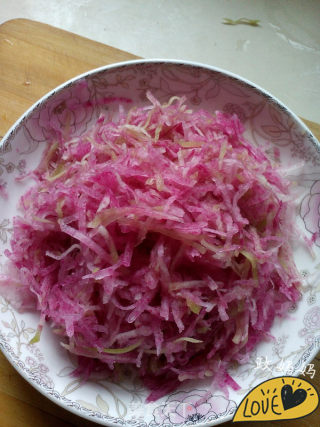 Sweet and Sour Red Radish recipe