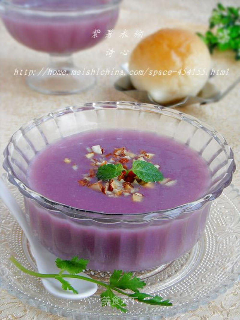 Let Children Like Breakfast More-purple Sweet Potato Rice Cereal recipe