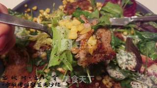 Crispy Pork Chop with Corn Salad recipe