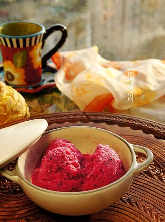 Red Heart Pitaya Ice Cream