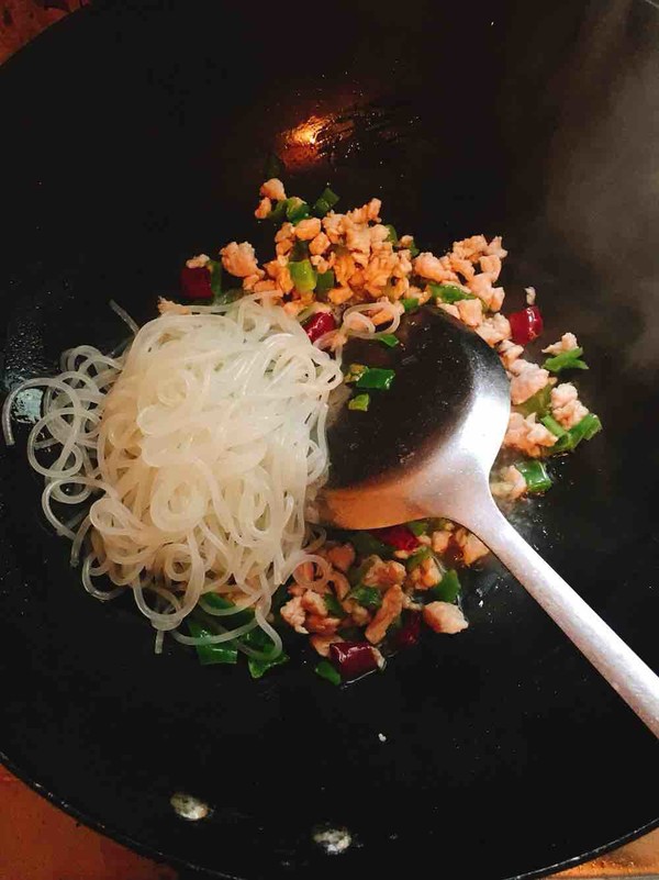 Spicy Fried Rice Noodles recipe