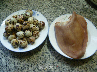 Pork Ears and Quail Eggs recipe