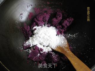 Purple Sweet Potato Snowy Mooncake recipe