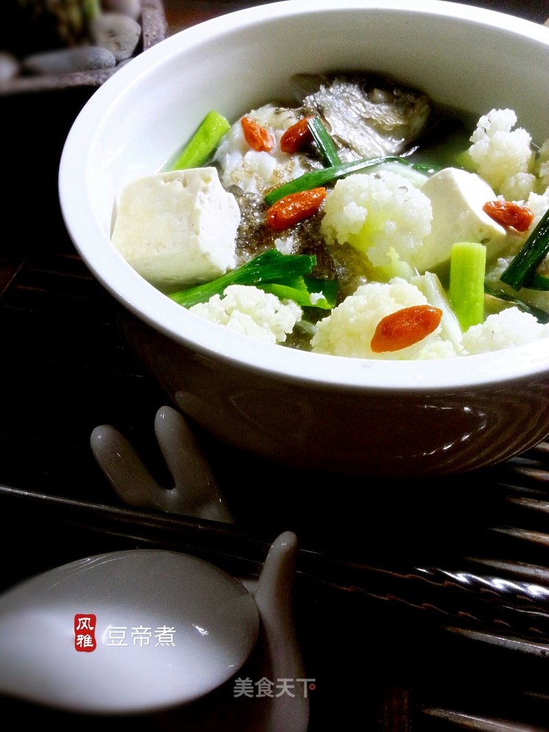 Fresh Fish Broccoli Tofu Soup