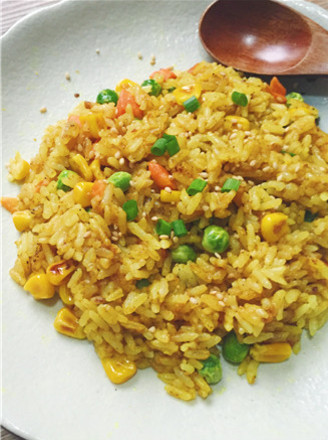 Milk Curry Fried Rice recipe