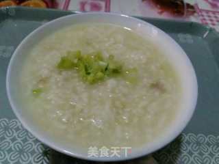 Celery Congee with Scallops and Shredded Chicken recipe