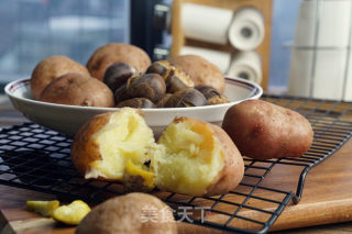 Steamed Potatoes with Chestnuts recipe